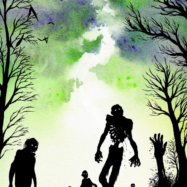 Zombie Paintings - Etsy