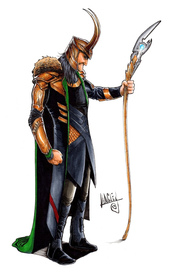 Thor Ragnarok movie poster (e) - Loki poster - 11 x 17 - Tom