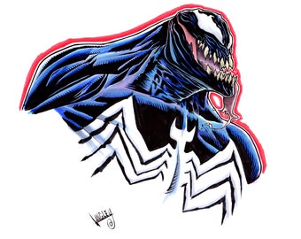 Venom Signed 11x17" Marvel Comics Art print