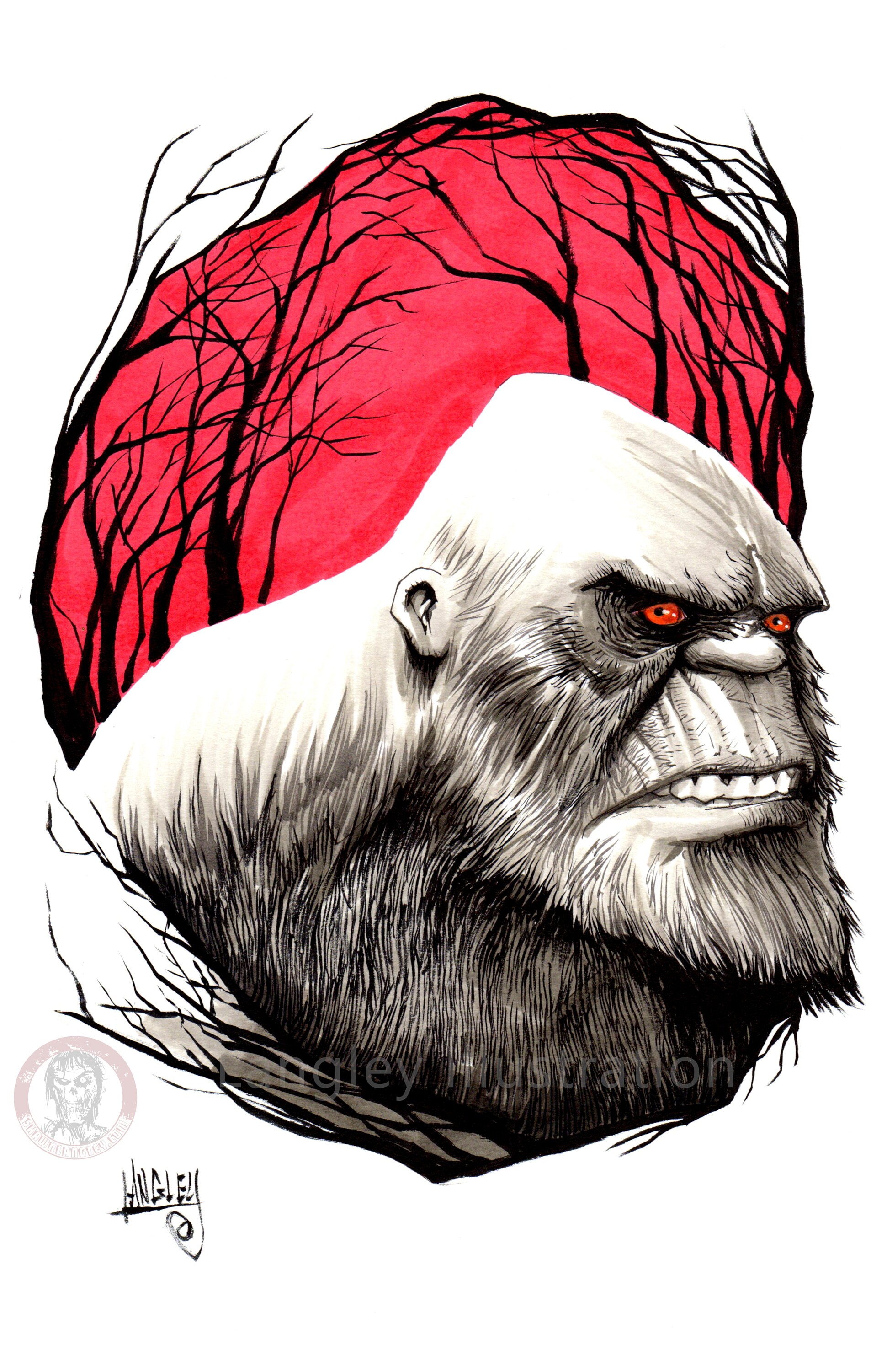 Bigfoot Grey 11x17 SIGNED Pop Art Wall Decor Print - Etsy