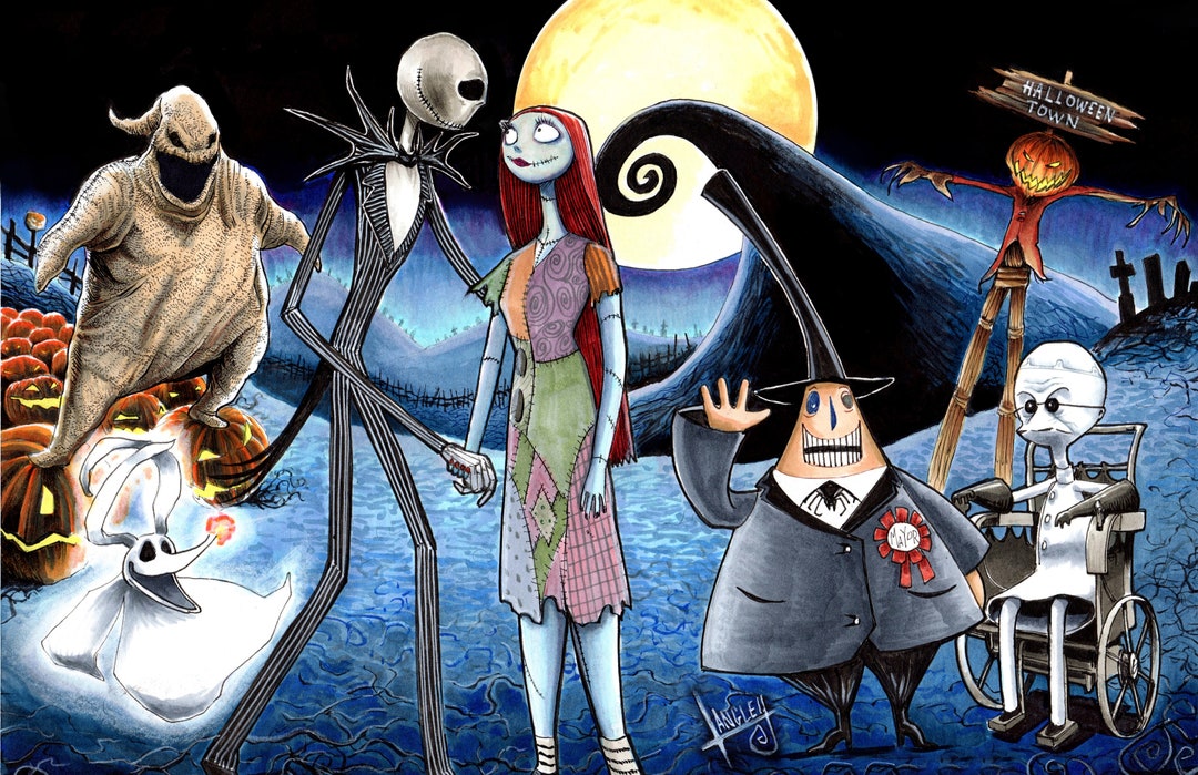 The Nightmare Before Christmas ピンバッチアート The Nightmare Before Christmas ピンバッチアート Nightmare Before