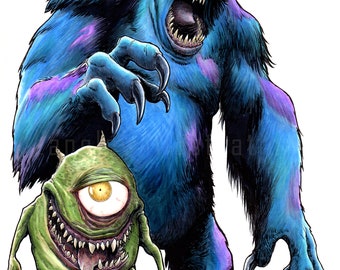 モンスターズ＆インク、サイン入り 11x17 モンスターズインク