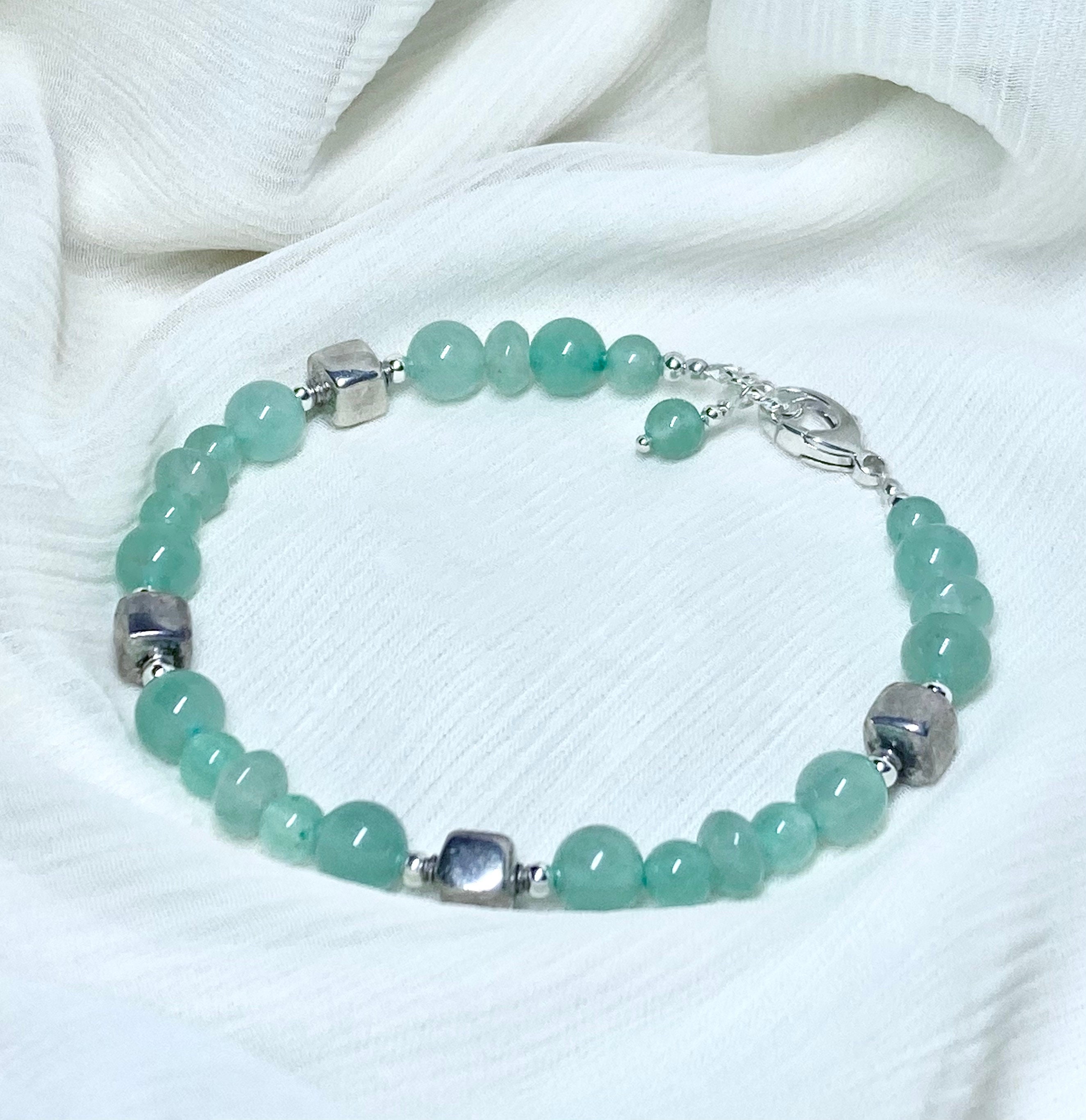 Jade-green Aventurine / Karen Hill Fine Silver / Sterling