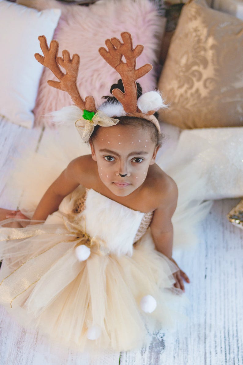 pageant or play Winter wonderland Winter onderland Birthday Costume Winter Snow Christmas Reindeer Tutu Dress The Nutcracker
