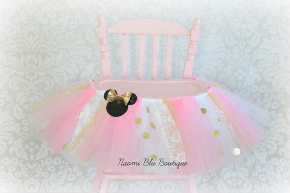 minnie mouse high chair tutu