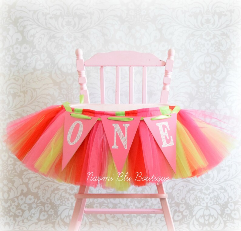 Strawberry Shortcake High Chair Tutu Birthday Party Etsy
