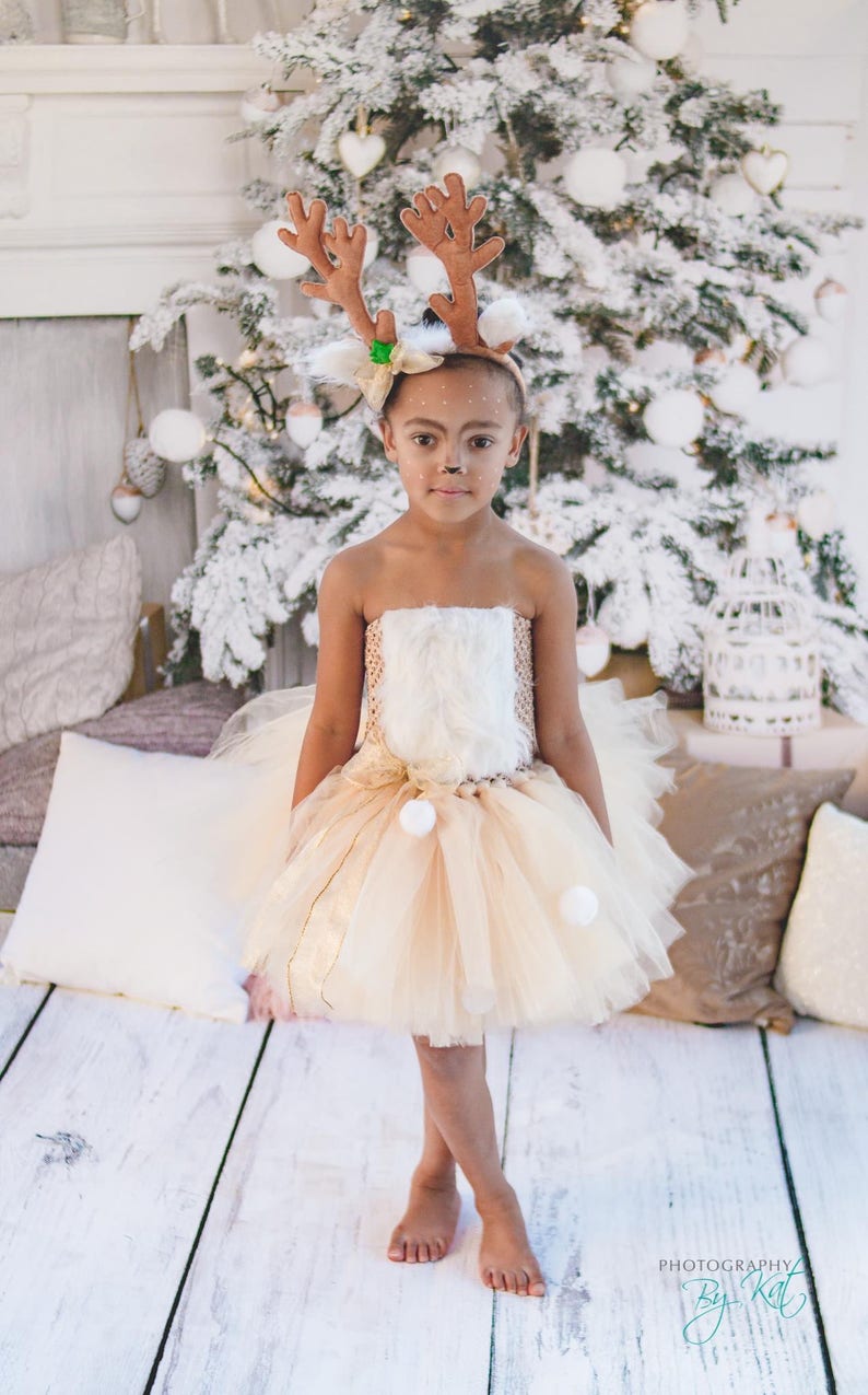 pageant or play Winter wonderland Winter onderland Birthday Costume Winter Snow Christmas Reindeer Tutu Dress The Nutcracker