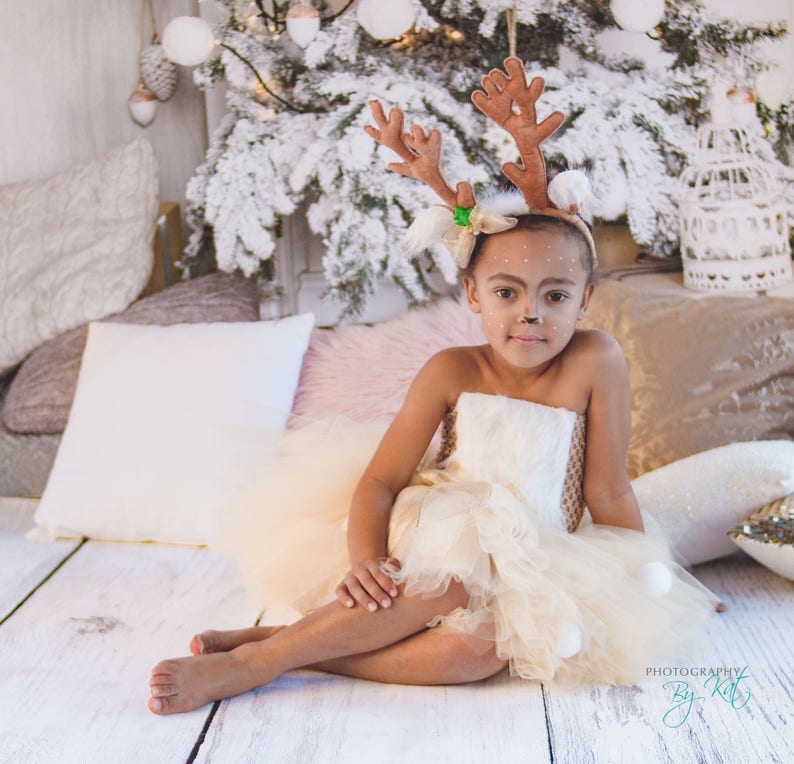 pageant or play Winter wonderland Winter onderland Birthday Costume Winter Snow Christmas Reindeer Tutu Dress The Nutcracker
