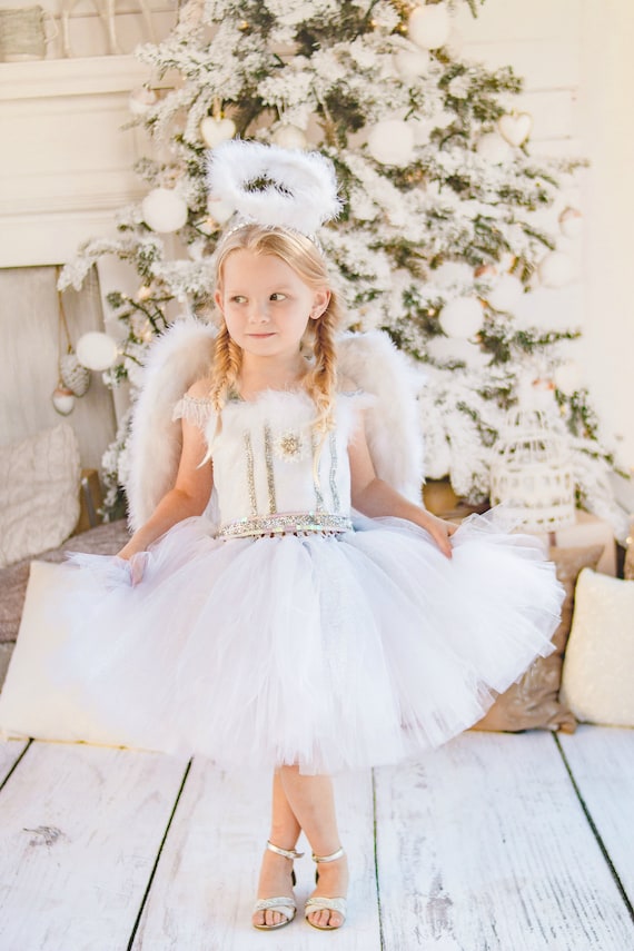 Winter onderland. Winter Christmas Angel Tutu Dress. Costume. Winter wonderland Birthday. The Nutcracker, pageant or play Winter onderland. Winter Christmas Angel Tutu Dress. Costume. Winter wonderland Birthday. The Nutcracker, pageant or play