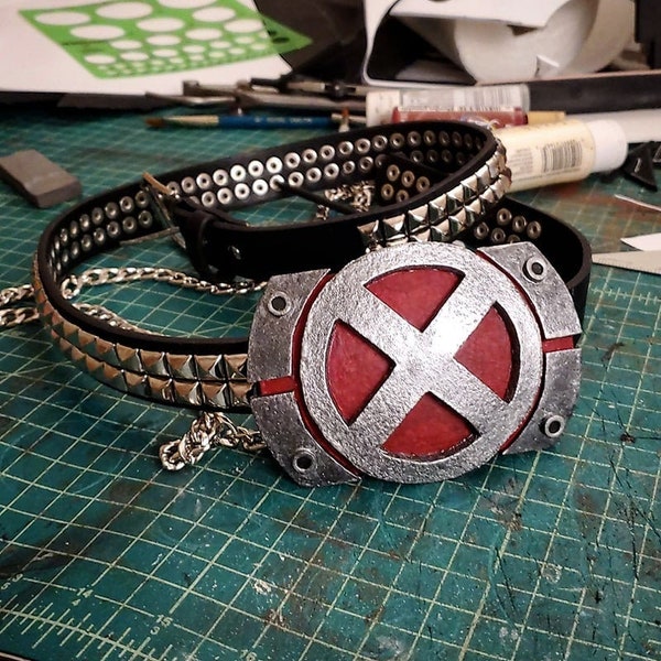 X-Men inspired Cosplay Belt Buckle Template for Eva Foam.