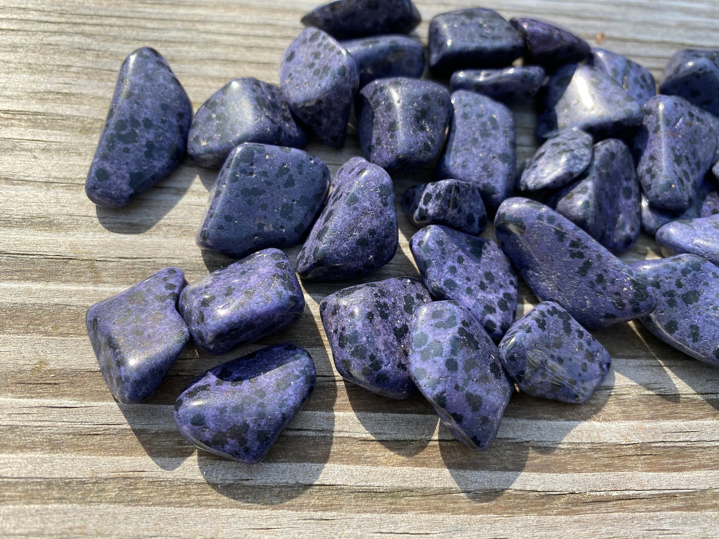 Small to Large Blue Kiwi Jasper Tumbled Stone metaphysical Etsy