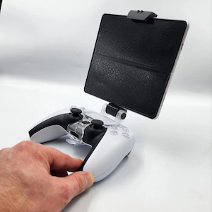 Custom Tablet Mount for PS5 Controller, 3D Printed Clip for iPad, Samsung Tab and Nvidia Shield