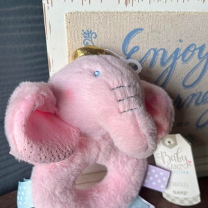 Baby Ganz Princess Elephant Rattle Baby Toy BG4037 New - Etsy