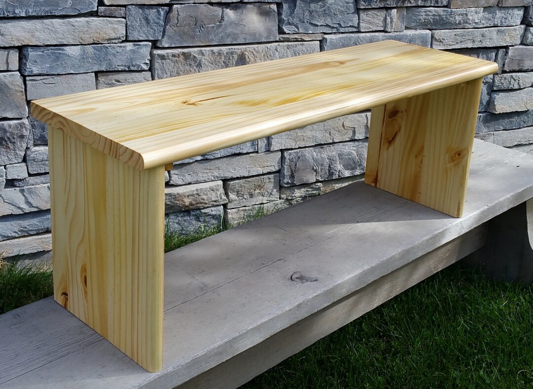 34 Wooden Shelf Stand Pine 1 Natural 34 X 11.25 X 15 TV Wood Shelf