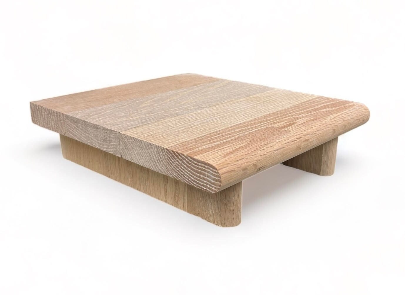 10" CIDS Monitor Stand Oak One Inch Unfinished 10 x 11.25 x 3 TV Wood Shelf Riser Furniture Desk Assembled New