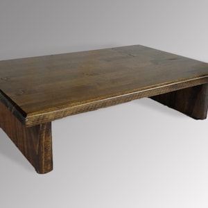 18"Free-Ship-USA Monitor Stand Pine 3/4" nogal oscuro 18 x 11.5 x 4.75 TV estante de madera Riser muebles escritorio montado ilg nuevo