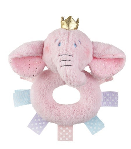 Baby Ganz Princess Elephant Rattle Baby Toy BG4037 New