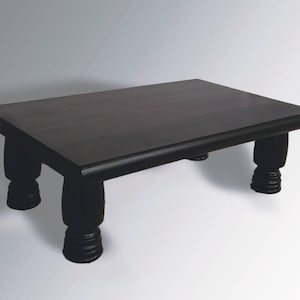 18" Free-Ship-USA Monitor Stand Pine One Inch A1 Glossy Black 18 x 11.25 x 6 TV Wood Shelf Riser Furniture Desk Assembled ilg New