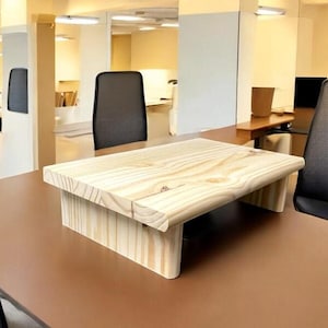 24&quot; CIDS Monitor Stand Pine 1&quot; Unfinished 24 x 11.25 x 4.88 TV Wood Shelf Riser Furniture Desk Assembled New