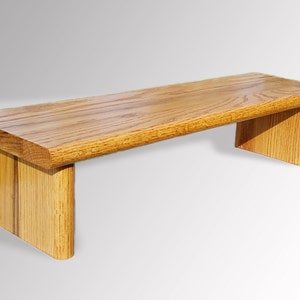 24" Free-Ship-USA Monitor Stand Oak 1" Golden Oak 24 x 7 x 5.88 TV Wood Shelf Riser Furniture Desk Assembled ilg New