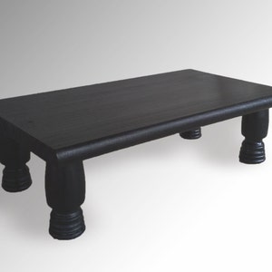 20" Free-Ship-USA Monitor Stand Pine 1" Black Paint Glossy 20 x 11.25 x 6 A1 TV Wood Shelf Riser Furniture Desk Assembled ilg New