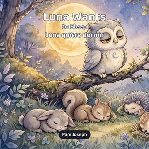 Luna Wants to Sleep | Bilingual Bedtime Story English Spanish | Luna quiere dormir | Printable Picture Book Ages 3-8