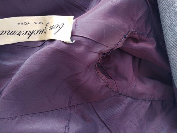 Vintage 1950s fitted jacket, Ben Zuckerman, woven… - image 9