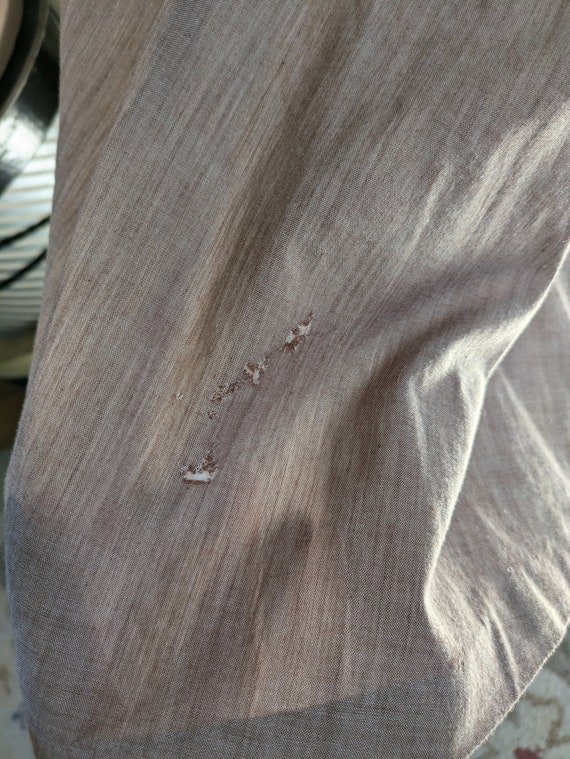 Vintage 1950s Cotton Summer Dress: Sleeveless Bei… - image 9