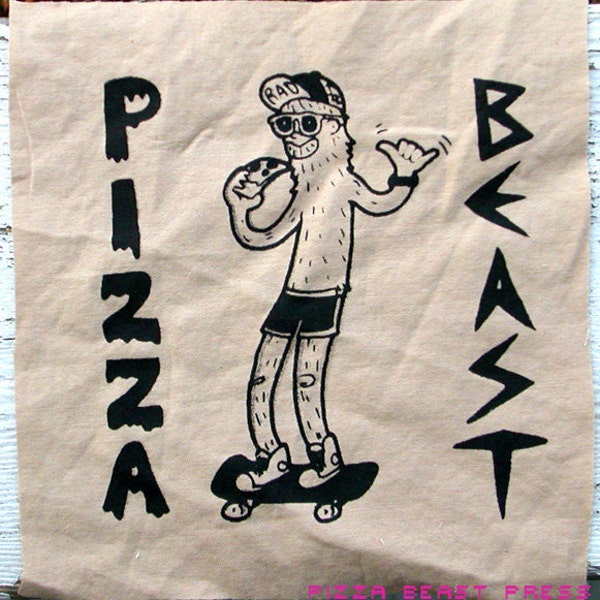 Pizza Beast skateboarding patch