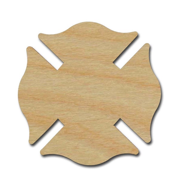 Maltese Cross Shape Unfinished Wood Craft Cutouts Variety of Sizes Artistic Craft Supply