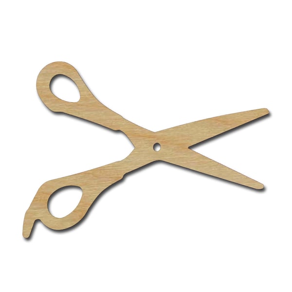 Scissors Shape Unfinished Wood Craft Cutouts Variety of Sizes Artistic Craft Supply