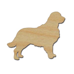 Golden Retriever Dog Shape Unfinished Wood Animal Cutouts Variety of Sizes Style #2 Artistic Craft Supply