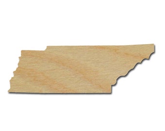 Tennessee State Shape Variety of Sizes Unfinished Wood Craft Cutouts Artistic Craft Supply