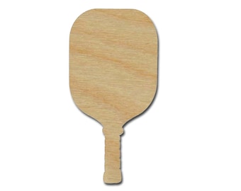 Pickleball Paddle Shape Unfinished Wood Craft Cutouts Variety of Sizes Artistic Craft Supply