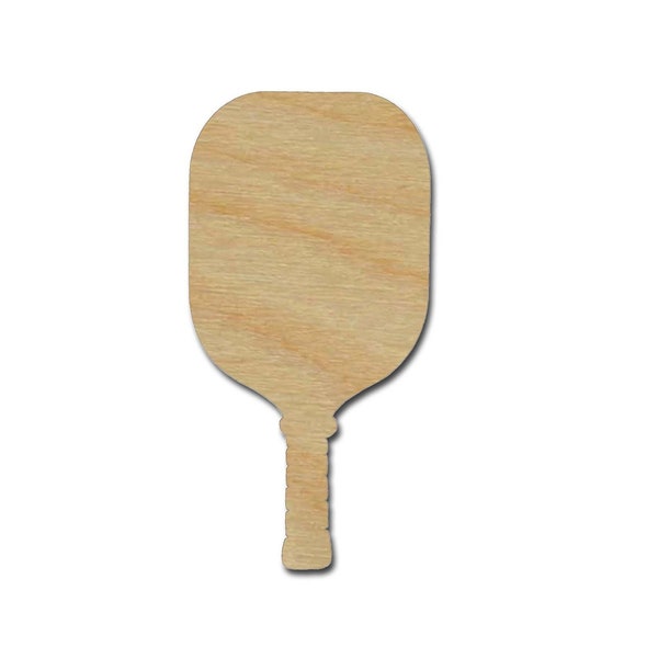 Pickleball Paddle Shape Unfinished Wood Craft Cutouts Variety of Sizes Artistic Craft Supply