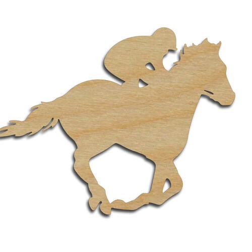 Jockey Horse Wood Cutout Derby Racing Shapes Variety of Sizes Etsy