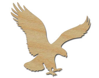 Eagle Flying Shape Unfinished Wood Bird Cutouts Variety of Sizes Artistic Craft Supply #003