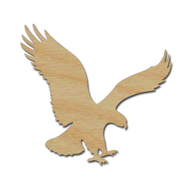 Eagle Flying Shape Unfinished Wood Bird Cutouts Variety of Sizes Artistic Craft Supply #003