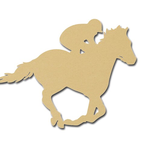 Jockey Horse Wood Cutout Derby Racing Shapes Variety of Sizes Etsy