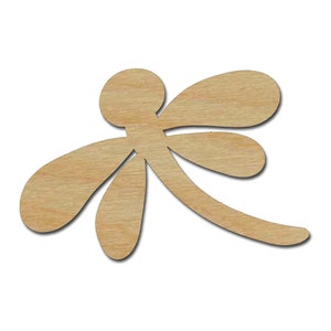 Dragonfly Shape Unfinished Wood Craft Cutouts Variety of Sizes Style #2 Artistic Craft Supply