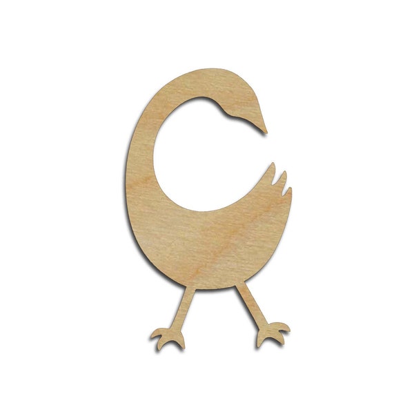 Sankofa Shape Unfinished Wood Cut Outs African Bird Symbol Variety of Sizes Artistic Craft Supply