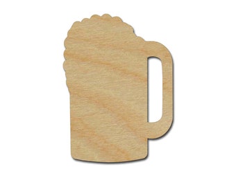 Beer Mug 001 Wooden Shape Cutout for Crafting Home /& Room D\u00e9cor and other DIY projects Many Sizes Available