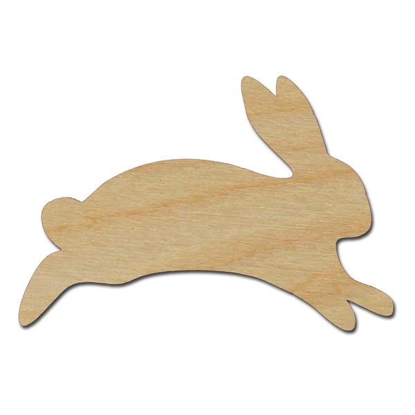 Bunny Rabbit Shape Unfinished Wood Animal Cut Outs Easter Decor Variety of Sizes #05