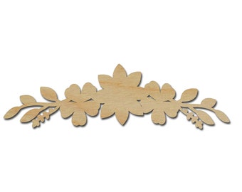 Flower Embellishment Unfinished Wood Cutout Variety Artistic Craft Supply