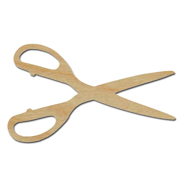 Scissors Shape Unfinished Wood Craft Cutouts Variety of Sizes Style #2 Artistic Craft Supply