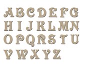 Wooden Letters MDF Unfinished Unpainted DIY Crafts 8 Inch Tall Artistic Craft Supply