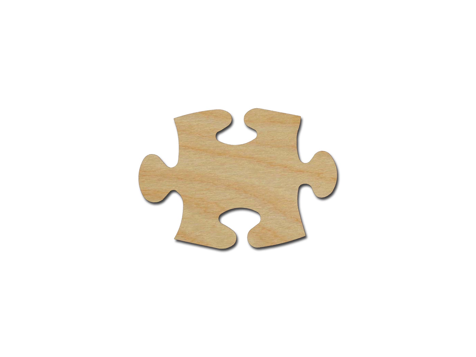 Puzzle Piece Shape Unfinished Wood Craft Cutout Variety Of Etsy