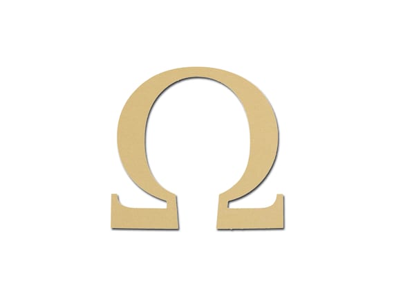 Omega Symbol Greek Letter Unfinished MDF Letters 6 Inch Tall Paintable -  Etsy Norway