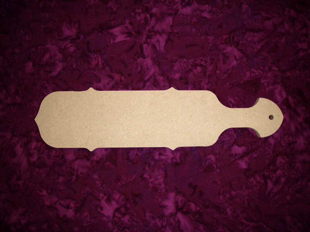 Greek Paddle Fraternity Pledge Unfinished MDF Wood 3 X 12 Inch Artistic