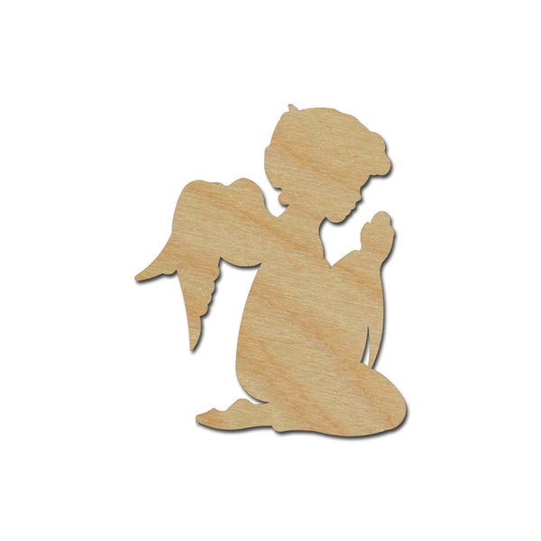 Praying Angel Shape Unfinished Wood Craft Cutouts Variety of Sizes ANG01 Artistic Craft Supply